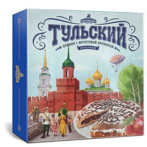 Тульский Пряник с Фруктовой Начинкой в Коробке, Ясная Поляна, 500г ...