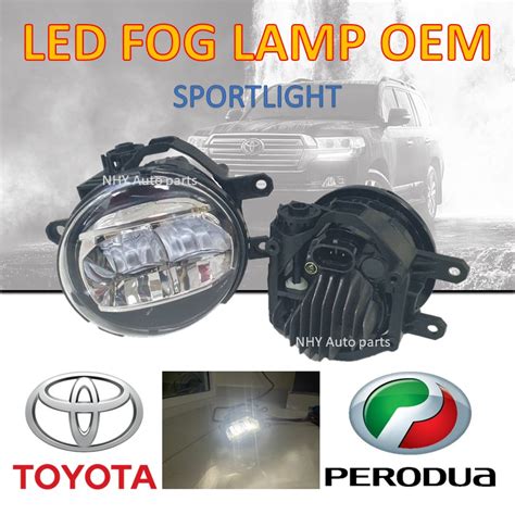 Fog Lamp Led Perodua Toyota Myvi Alza Bezza Vios Camry Rav Altis