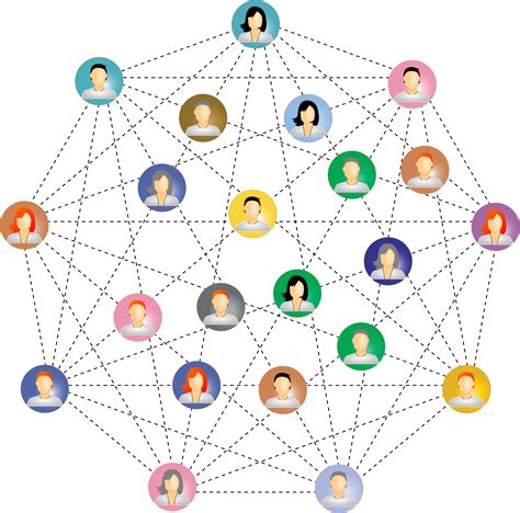 People connected in a web vector clipart image - Free stock photo ...