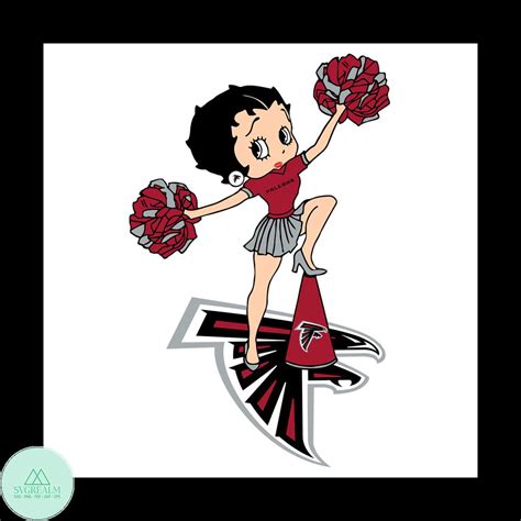 Cheer Betty Boop Atlanta Falcons Svg Sport Svg Atlanta Fal Inspire