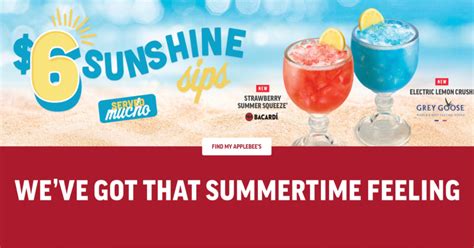 Applebees Drink Of The Month For July 2022 Drink Specials