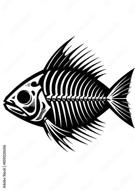 Fish Skeleton Svg Bones Svg Fishing Svg Scary Fish Svg Shark Svg