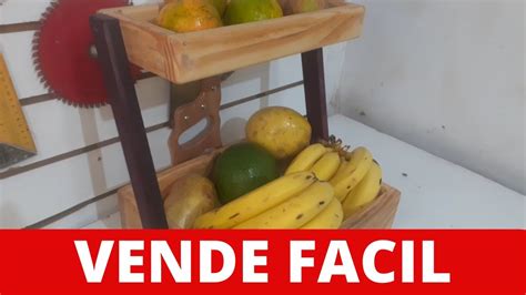 Como Fazer Fruteira De Madeira YouTube