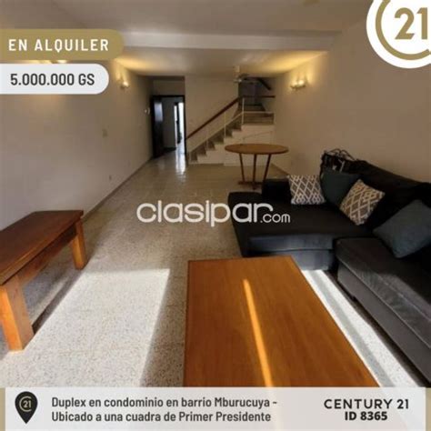 ALQUILO DUPLEX EN CONDOMINIO BARRIO MBURUCUYA 2124569 Clasipar