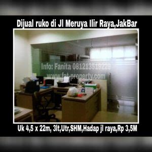 Ruko Dijual Di Jalan Raya Meruya Ilir Fat Property