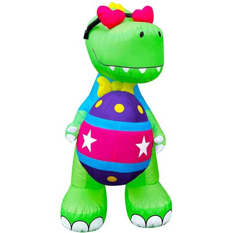 Easter Dinosaur Holding An Egg Yardables Usa