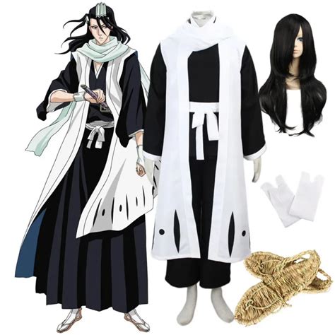 Anime Bleach Anime Cosplay Traje Capit O Kuchiki Byakuya Kimono Terno