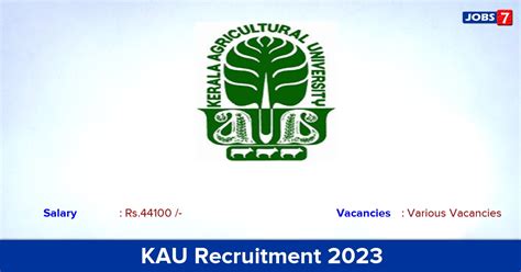 KAU Recruitment 2023 Apply Online For Subject Matter Specialist Vacancies