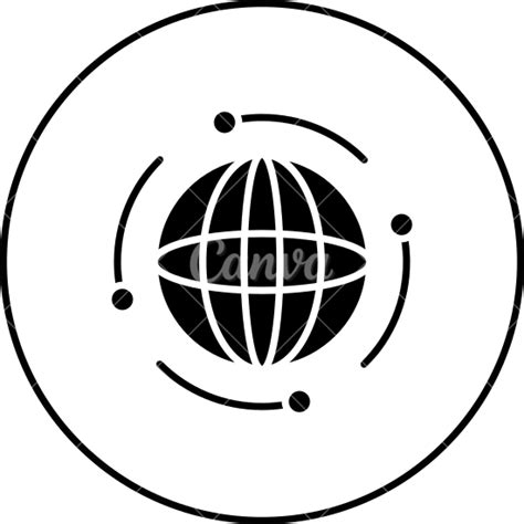 Global Glyph Icon 素材 Canva可画