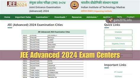 Jee Advanced 2024 Iit Madras Announces New International Exam Centers