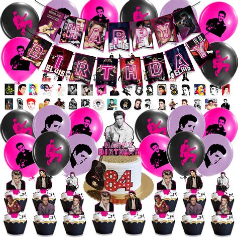 Buy 50Pcs Elvis Party Decorations Elvis Presley Birthday Party Supplies