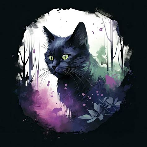 Black Cat Watercolor Stock Photos, Images and Backgrounds for Free Download