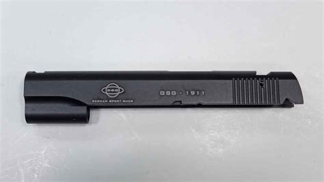 Factory Black Painted Stripped 1911 22lr Slide For The Gsg And Sig