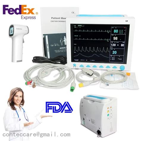 Pouces Usi Signe Vital Multiparam Tre Moniteur Patient Ecg Nibp