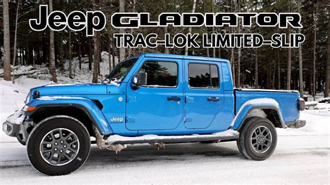 Jeep Gladiator Trac Lok Limited Slip Rear Differential Test In Snow Youtube