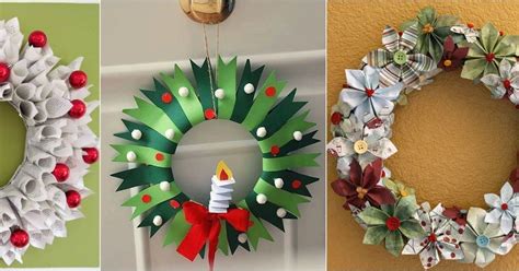 Tutorial aprende cómo hacer bonitas coronas navideñas de papel