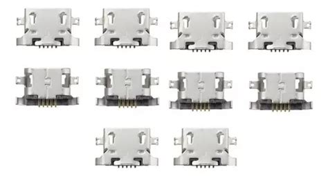 Kit 10 Conector De Carga Para Moto G4 Play G5 G8 Power Lite