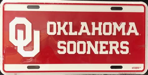 Hangtime University of Oklahoma - Oklahoma Sooners License Plate