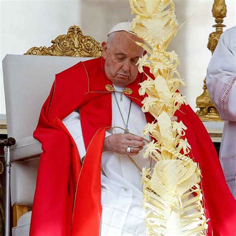 On Palm Sunday Pope Prays People Open Hearts To God Quell All Hatred