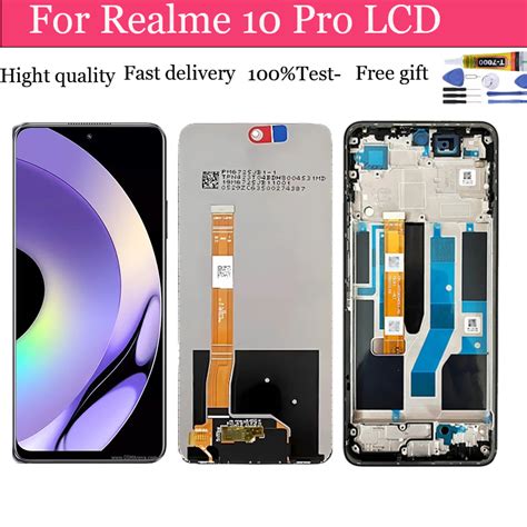 For Realme 10 Pro 5G RMX3663 RMX3660 RMX3661 LCD Display Touch Screen