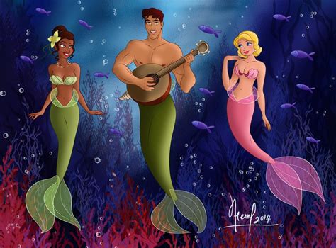 Tiana Naveen And Lotty Mermaids By Fernl On Deviantart Sexy Disney