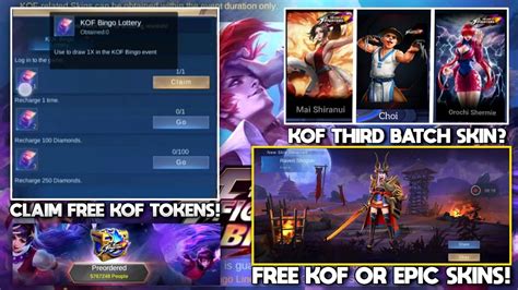 NEW KOF EVENT IS BACK THIRD BATCH OF KOF SKINS CLAIM FREE KOF OR EPIC