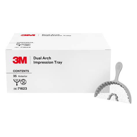 3m Solventum Dual Arch Impression Trays Disposable Anterior 35