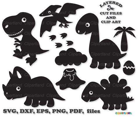 INSTANT Download. Cute Dinosaur Svg Cut Files. Cd_8. Personal - Etsy ...