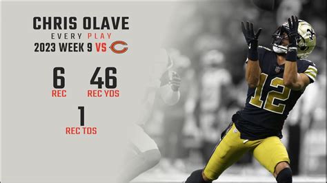 Chris Olave Every Target And Catch Vs Chicago Bears 2023 Week 9