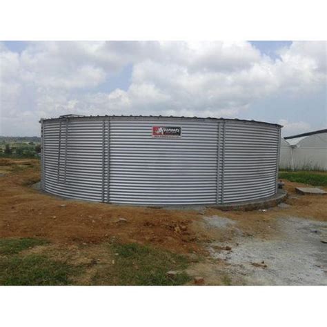 Silver Zincalume Steel Rain Water Harvesting Tank At Best Price In