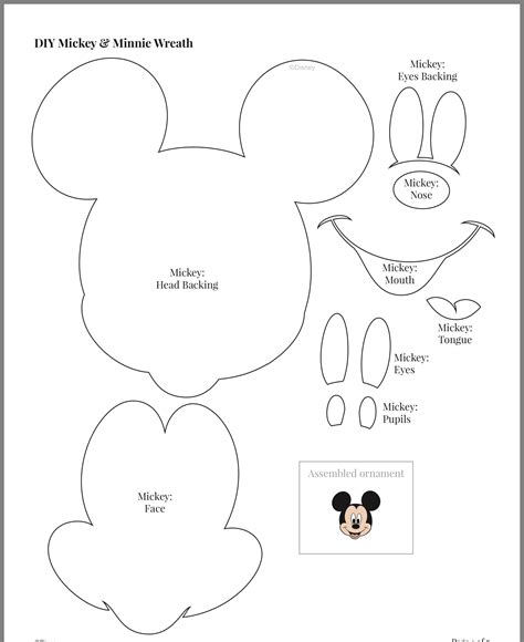 Minnie Mouse Template Printable Printable Templates Free