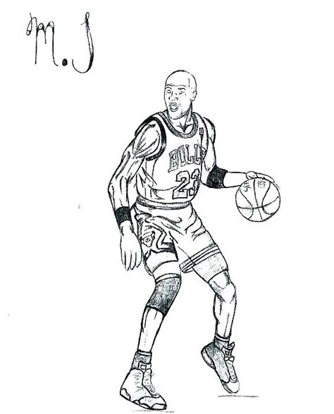 Michael Jordan Coloring Pages Printable