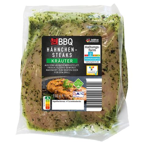 BBQ Marinierte Hähnchensteaks 550 g ALDI SÜD