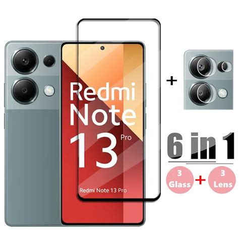 6 In1 Glas F R Redmi Note 13 Pro Global Full Cover Geh Rtetes Glas