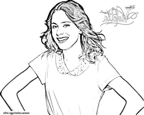 Dessin De Violetta Bestof Photos Coloriage Violetta Jeune Fille