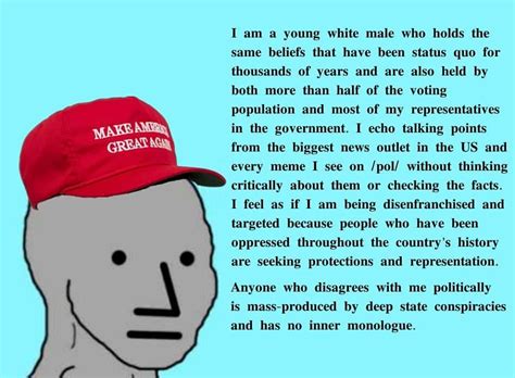 A MAGA NPC | NPC Wojak | Know Your Meme