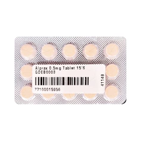 Alprax 0.5mg Tablet 15'S - Price, Uses, Side Effects, and Substitutes ...