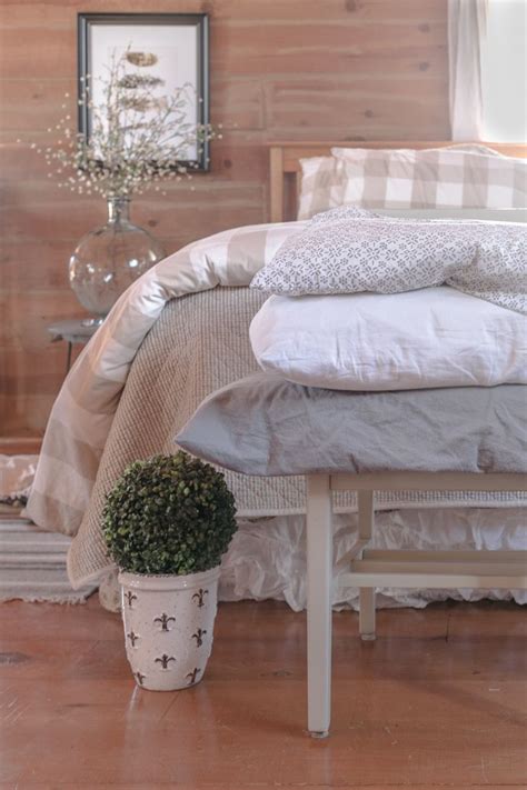 Ticking Stripe Bedding Creative Cain Cabin Farmhouse Bedding Ikea