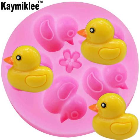 Aliexpress Buy Pcs M Cute Duck Silicone Mold Chocolate Fudge