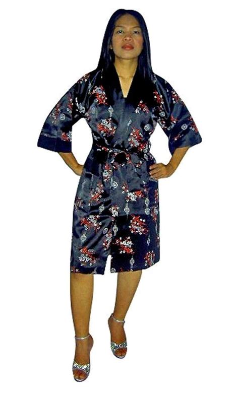 Reversible Silk Robe Robes Kimonos Afashion