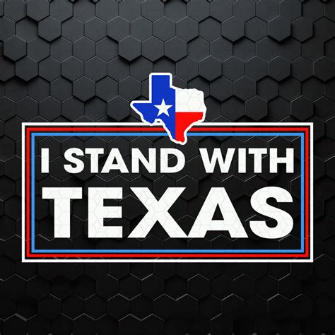 I Stand With Texas Luke Rudkow SVG | Inspire Uplift