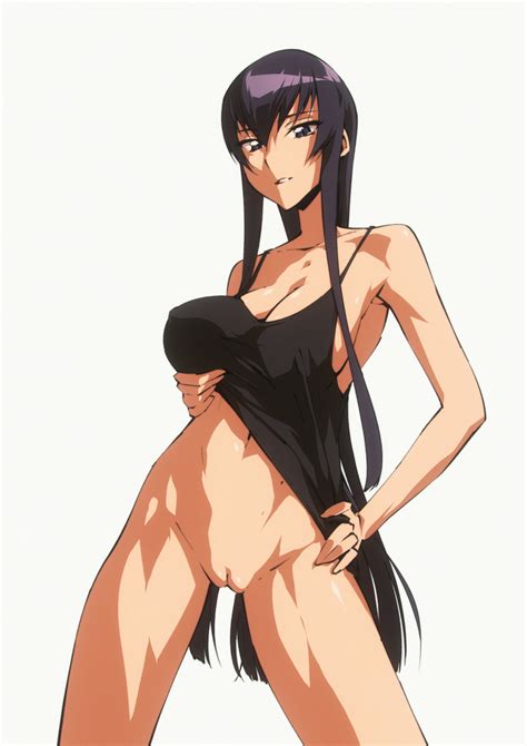 Rule 34 Bottomless Flou Highschool Of The Dead Long Hair Looking At