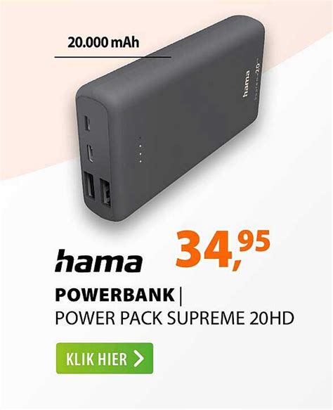 Hama Powerbank Power Pack Supreme Hd Aanbieding Bij Expert