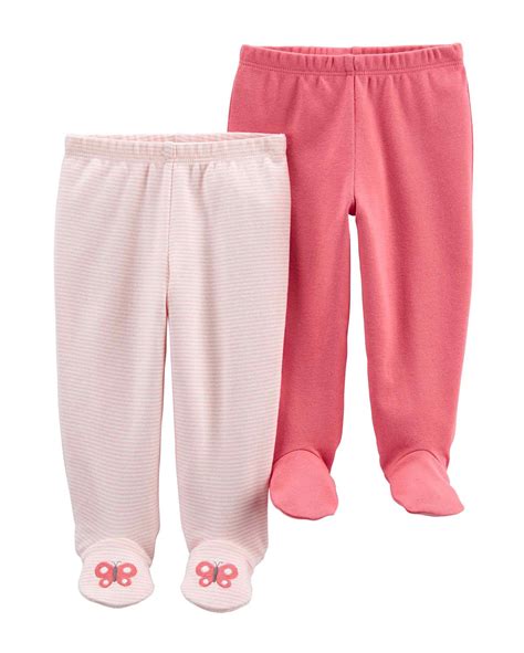 Riachuelo Kit Calça Bebê 2 Peças Pezinho Rosa Carter s Tam RN a 9M