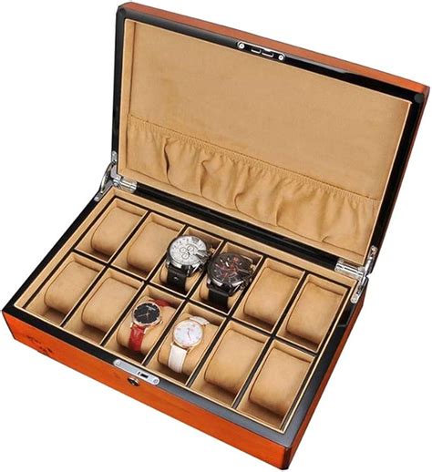 QLL Boîte Ecrin Coffret a Montre Présentoir Coffret Boîte a Montre 12