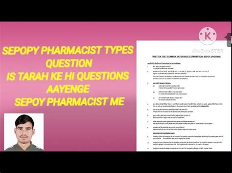 Sepoy Pharmacist Previous Year Questions Pharmacist Pharmacy