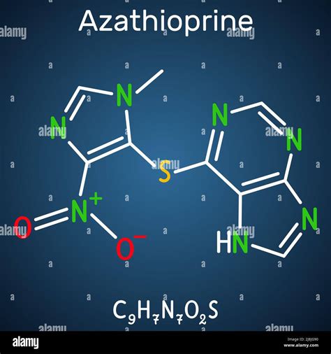 Azathioprine Aza Molecule It Is Immunosuppressive Agent Medication Structural Chemical