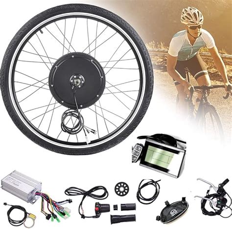 CHEIRS Kit de Conversion de vélo électrique 48V 1000W 20 24 26