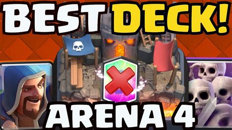 New Best Deck For Arena 4 Pekkas Playhouse In Clash Royale 2021 No Legendary Easy Deck