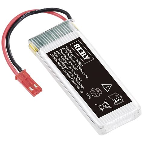 Reely Modellbau Akkupack LiPo 3 7 V 900 MAh Zellen Zahl 1 25 C